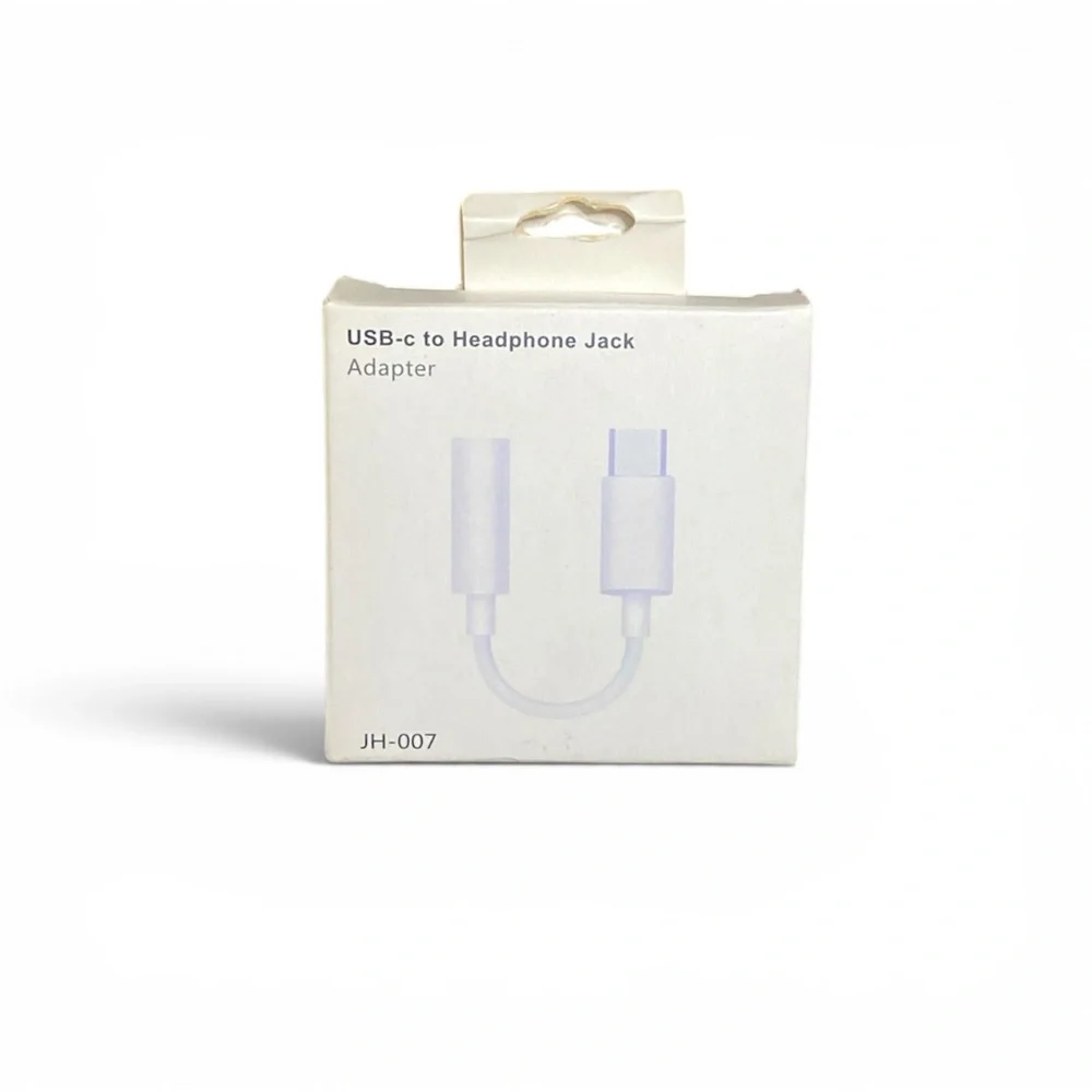 USB-C to Headphone Jack Adapter - White